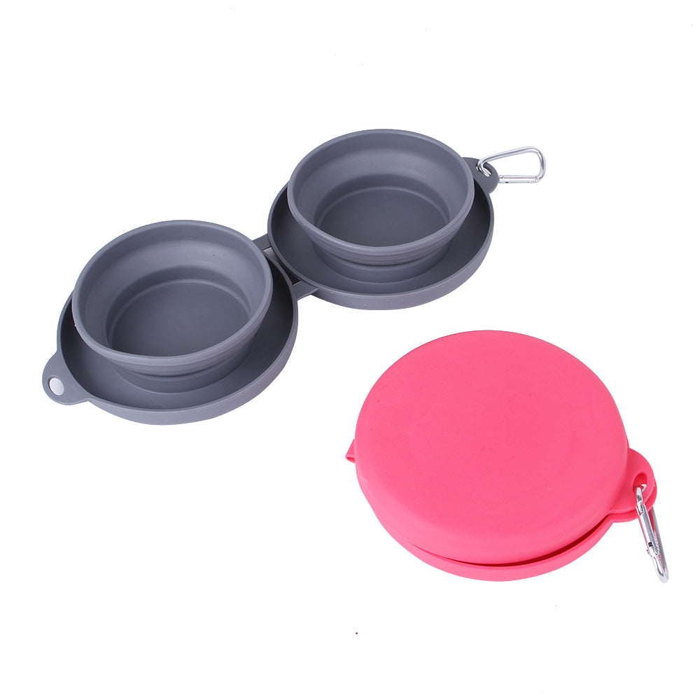Rubber Foldable Double Bowl - Super Nice Products