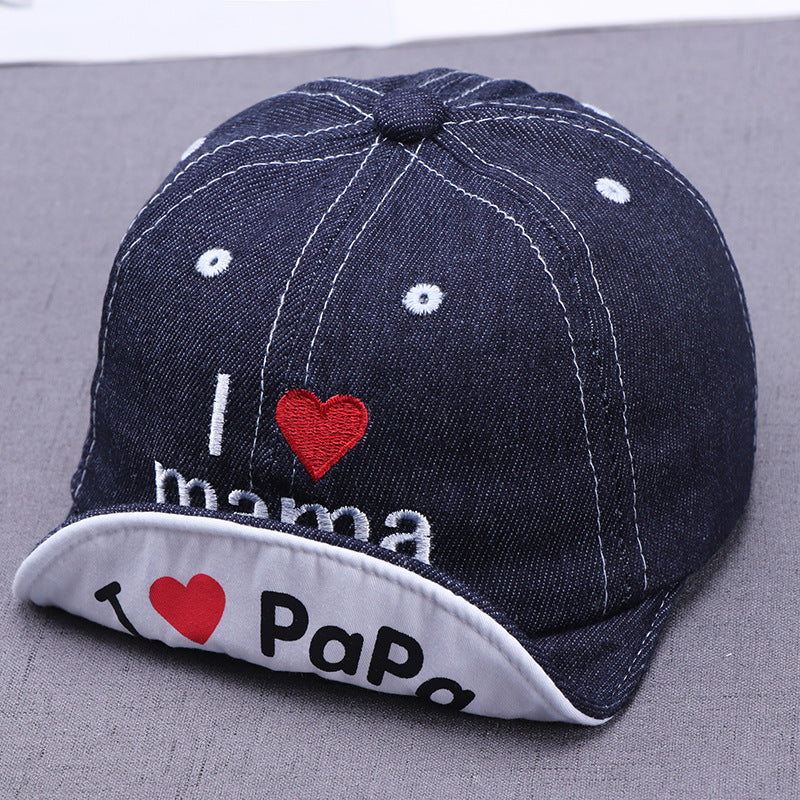 Embroidered Baby Sun Hat Printing Love Baby Sun Hat