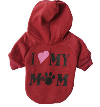 Pet dog letter printing clothes fleece printed mommy pet sweater