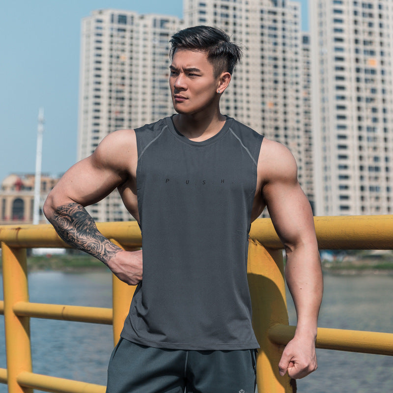 Lightweight Sweat Absorbing Breathable Training Sleeveless Fitness Clothes