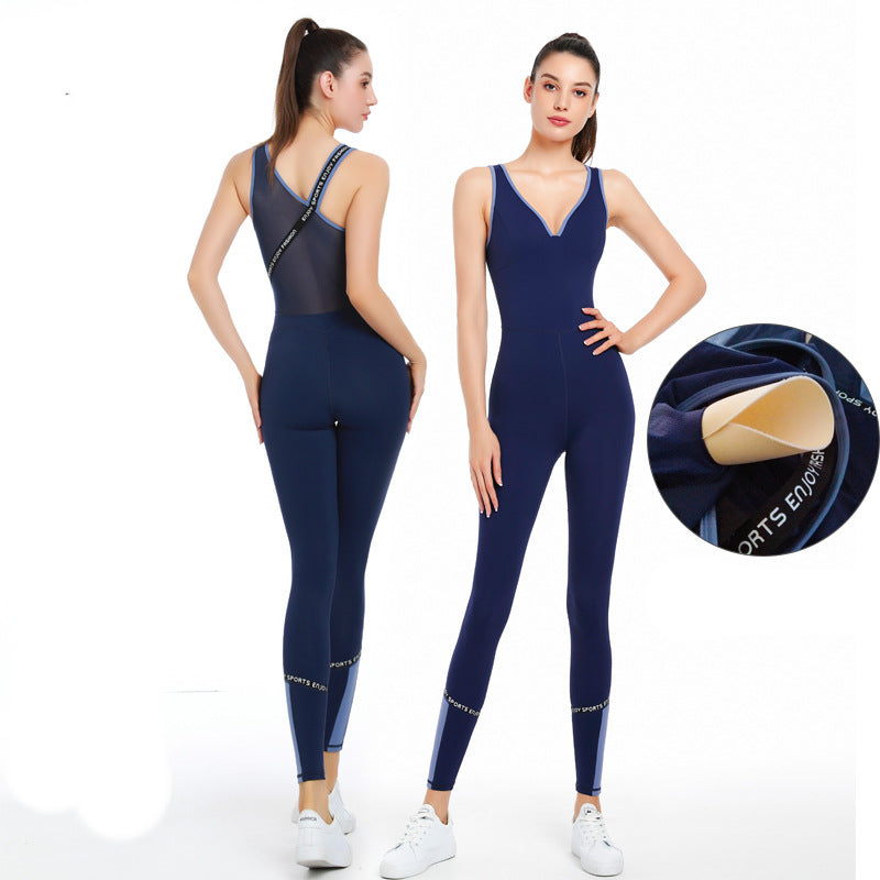 Women's Spring And Summer Yoga Clothes One Piece Fitness