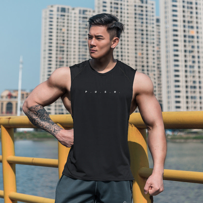 Lightweight Sweat Absorbing Breathable Training Sleeveless Fitness Clothes