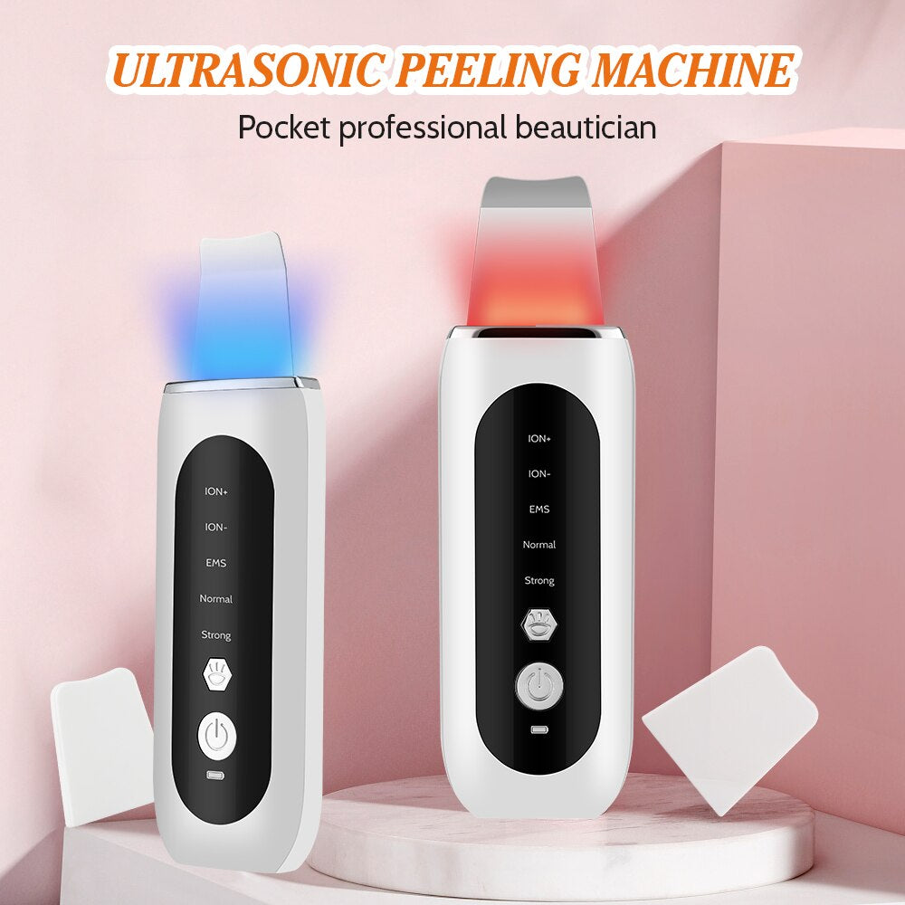 Ultrasonic Face Skin Scrubber EMS